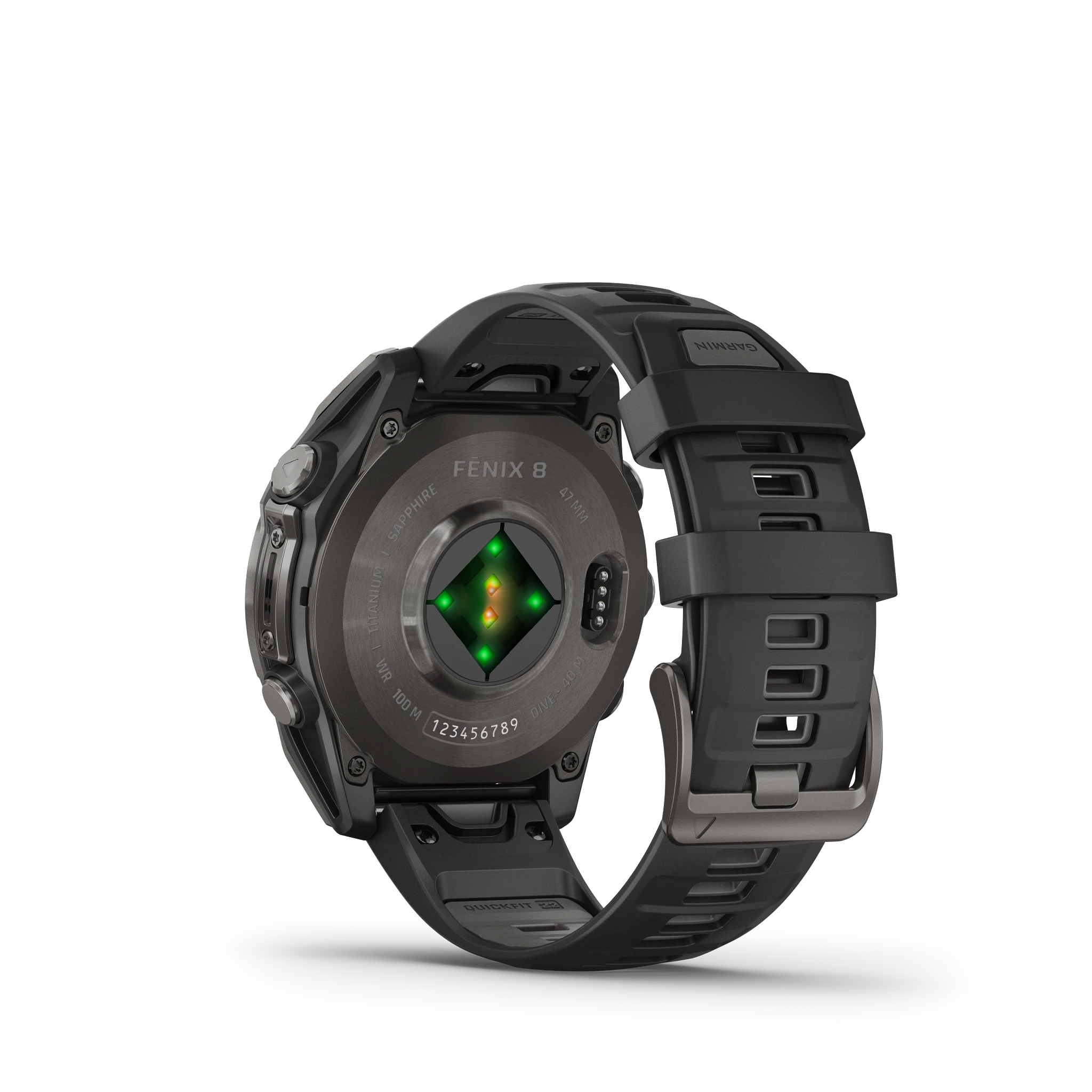 Garmin Fenix 8 - 47mm Amoled Sapphire - Grå DLC-titan med svart silikonarmband - Bild 24