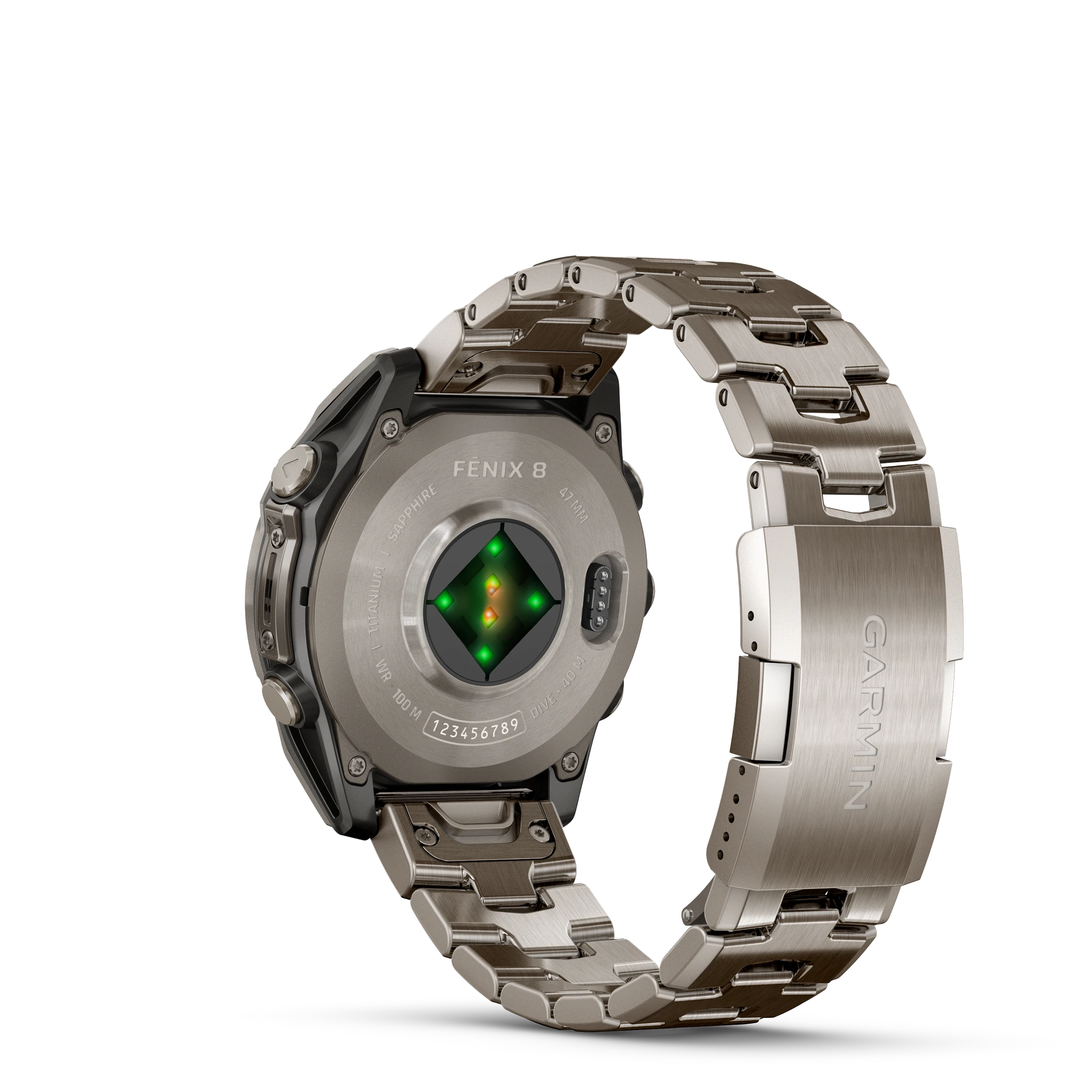 Garmin Fenix 8 - 47mm Amoled Sapphire - Grå DLC-titan med svart silikonarmband - Bild 12