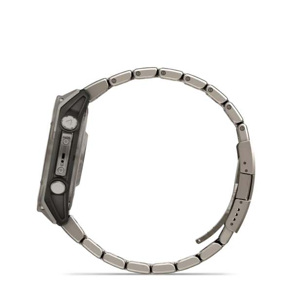 Garmin Fenix 8 - 47mm Amoled Sapphire - Grå DLC-titan med svart silikonarmband