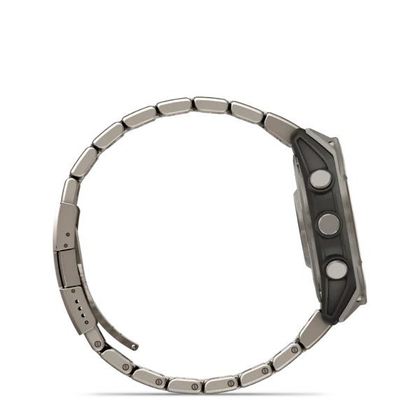 Garmin Fenix 8 - 47mm Amoled Sapphire - Grå DLC-titan med svart silikonarmband