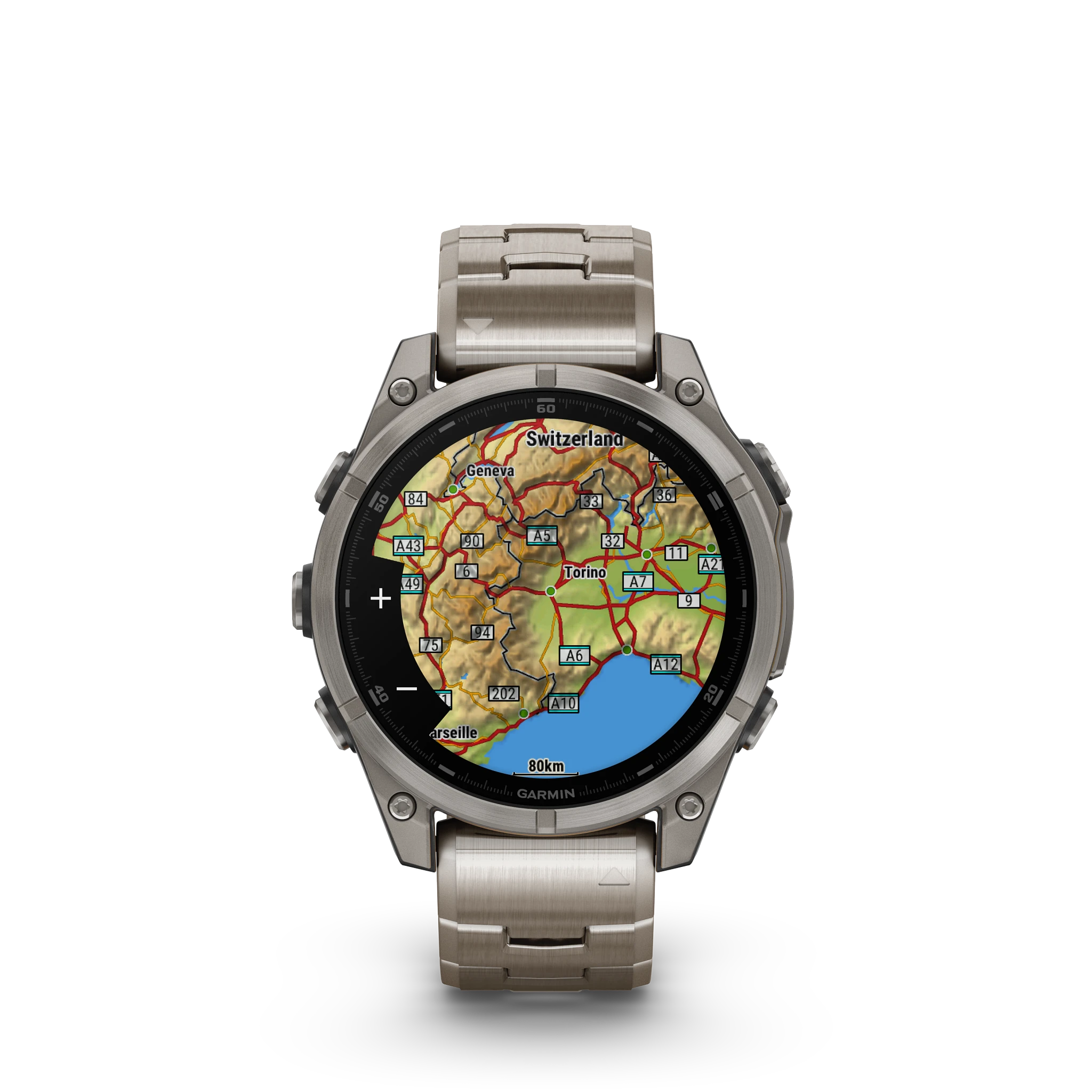 Garmin Fenix 8 - 47mm Amoled Sapphire - Grå DLC-titan med svart silikonarmband - Bild 9