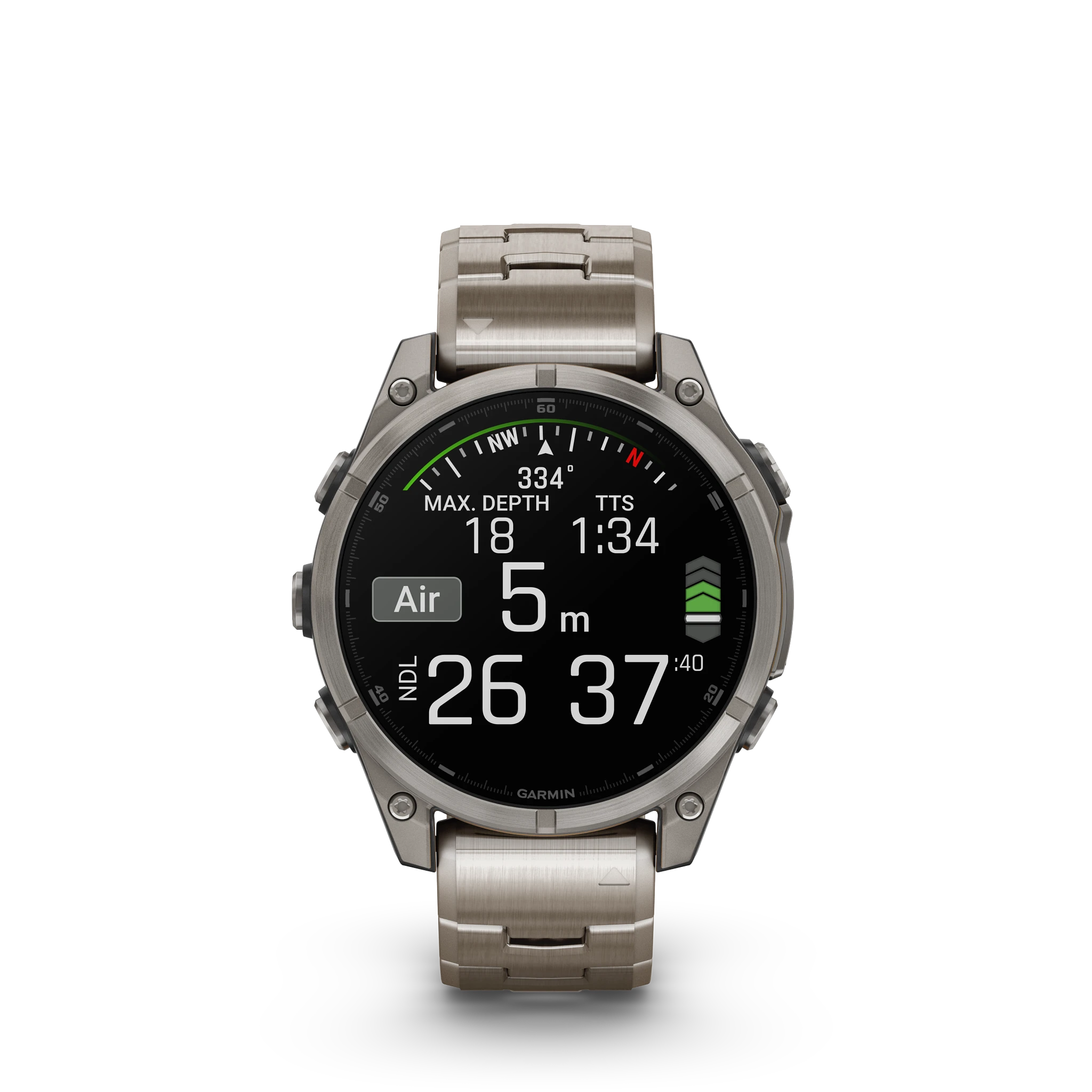Garmin Fenix 8 - 47mm Amoled Sapphire - Grå DLC-titan med svart silikonarmband - Bild 8