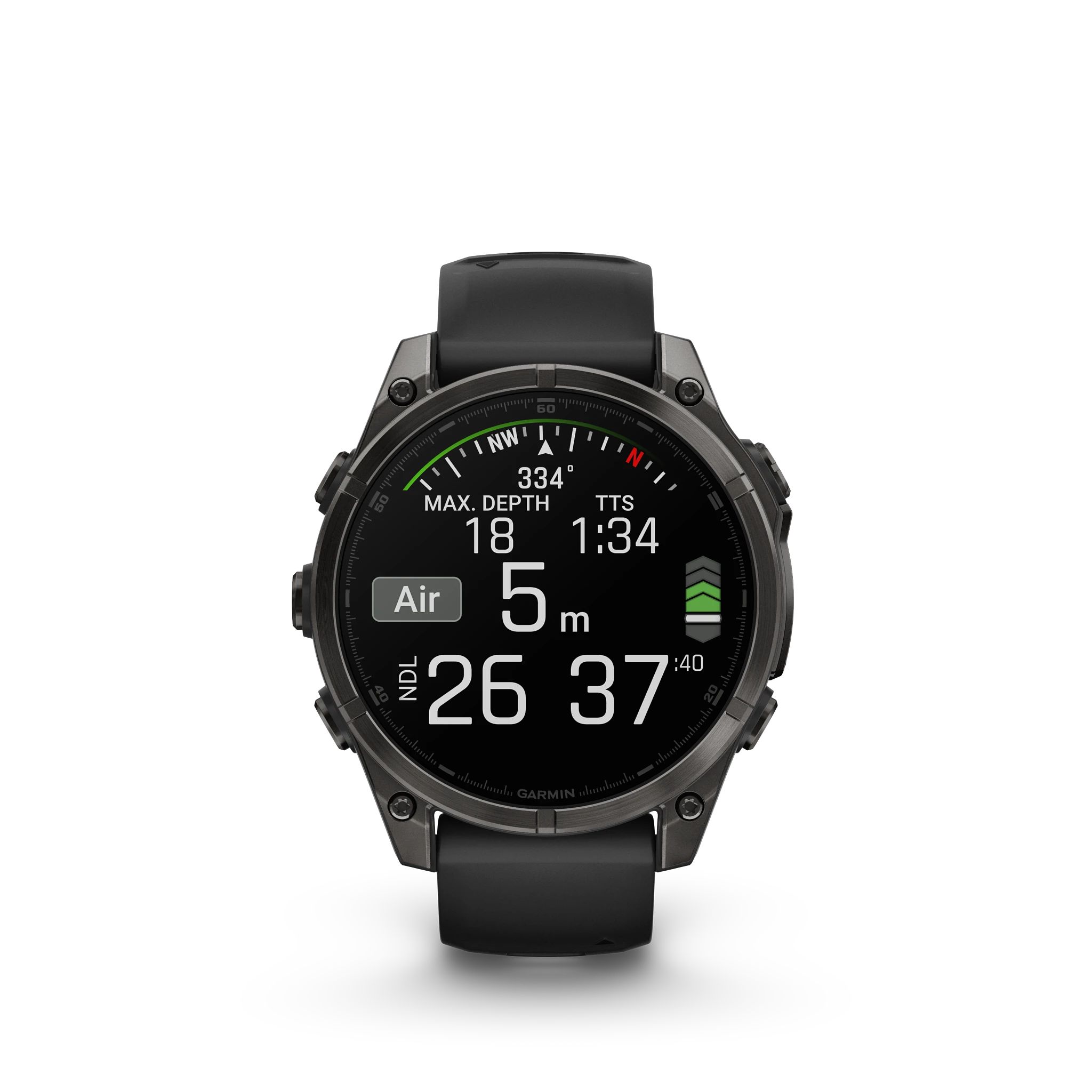 Garmin Fenix 8 - 47mm Amoled Sapphire - Grå DLC-titan med svart silikonarmband - Bild 20