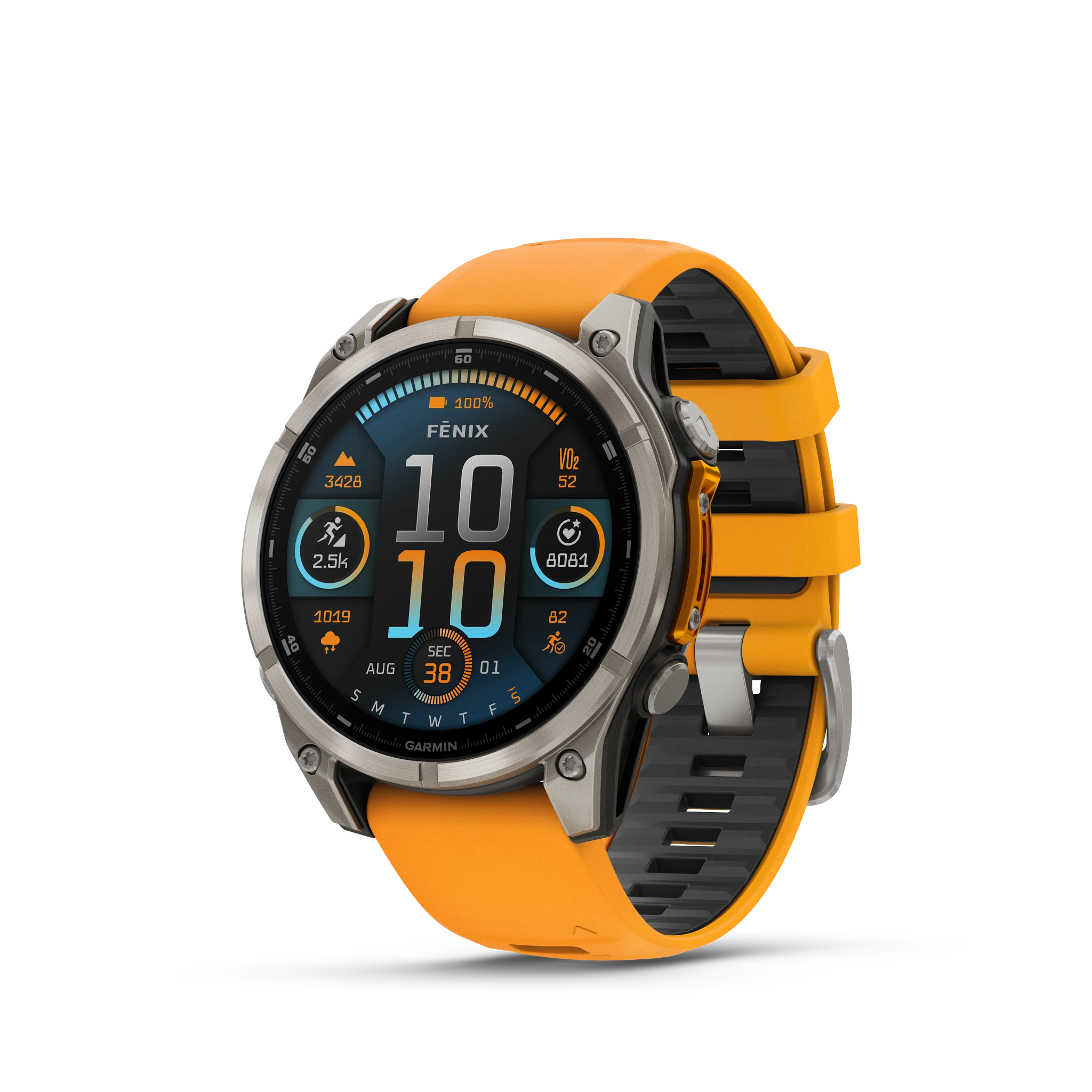 Garmin Fenix 8 - 47mm Amoled Sapphire - Grå DLC-titan med svart silikonarmband - Bild 19