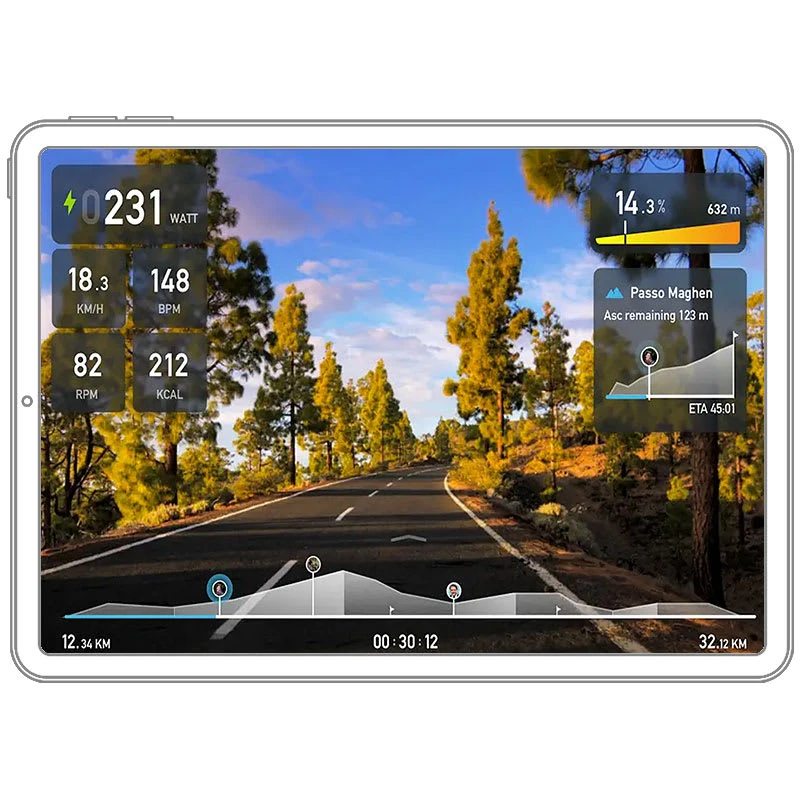 Tacx NEO 3M tillsammans med en träningsapp