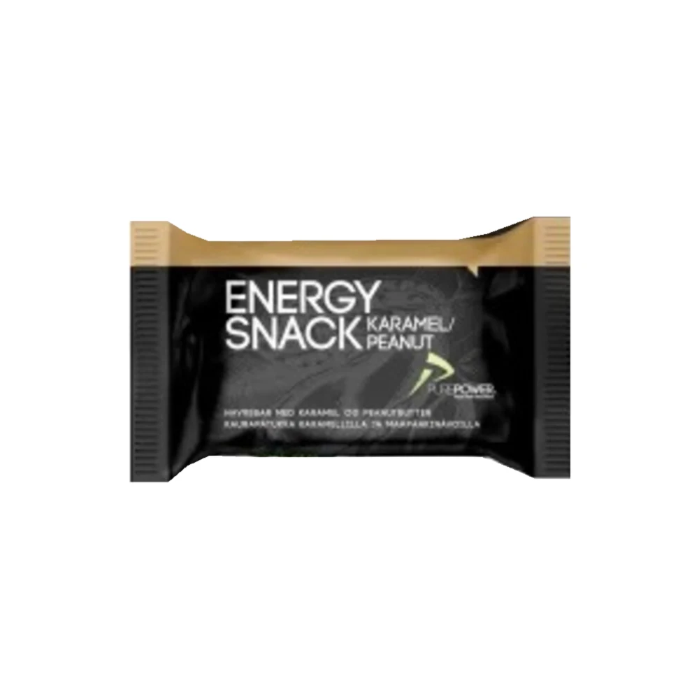 PurePower Energy Snack Caramel Peanut – produktförpackning
